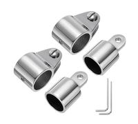 Boat Top Mounting Hardware, Stainless Steel Boat Brackets, Anti-Rust Awning Fixings for Round Tube Support Pole, Deck Fittings, Side Rail Attachments, Marine Sunshade Set, 25MM