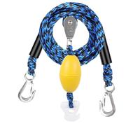 Boat Tow Rope - Water Ski Harness Connector, 4 Riders Towable Tube Equipment | Quick Clip Design, High Strength Line, Smooth Glide Motion, Ideal for Lakeside Fun, Families, Friends, 304x8x8cm