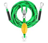 Boat Tow Rope - Water Ski Harness Connector, 4 Riders Towable Tube Equipment | Quick Clip Design, High Strength Line, Smooth Glide Motion, ideal for Lakeside Fun, Families, Friends, 304 x 8 x 8 cm