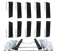 Boat Trailer Bunk Slides - 10.25x3 Replacement Guide For Trailer Bunks, Inches Heavy Duty Marine Carpeted Or PVC Rollers For Easy Boat Loading And Unloading, Protects Boata Hull From Scratches