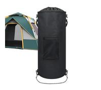 Boat Trash Can, Automotive Garbage Bin, Folding Organizer, Waterproof Drawstring Closure, 11-15 Gallon Capacity, Durabless Design, Ideal for Camping, Road Travel, Outdoor Adventures, 64x26cm Black