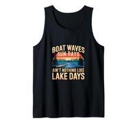 Boat Waves Sun Rays Ain't Nothing Like Lake Days |-- Camiseta sin Mangas