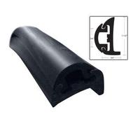 Boating Accessories - Kit de riel de Vinilo semirrígido con Insertos Taco Metals V11-9795bbk50d-2 riel Negro con Inserto Negro 1-9/16 Pulgadas de Alto x 3/4 Pulgadas de Ancho x 50 pies