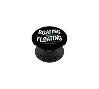 Boating and Floating Summer Lake Trip Vacation Fishing Lover PopSockets PopGrip Adhesivo