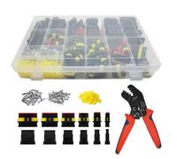 Boatsea 800 conectores de cable impermeables, 50 kits de conectores eléctricos automotrices, kit de conectores de cable eléctrico de 1/2/3/4/5/6 pines conectores impermeables para cables de 16-22 AWG