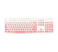 Boaulee Funda de silicona para teclado Logitech MK270 y K200 K260 K270 MK200 MK260 MK270 MK275 MK295, lavable, protector antipolvo para teclado (rosa)