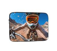 BOAXXL Into the Wild - Bolsa para laptop, ligera y compacta, adecuada para viajes y trabajo universitarios, Black, 10 inch