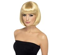 Bob Cortar Mujer Corto Sexy con Flecos Peluca Bob Colorido Disfraz Adulto