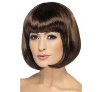 Bob Cortar Mujer Corto Sexy con Flecos Peluca Bob Colorido Disfraz Adulto