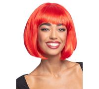 Bob Cortar Mujer Corto Sexy con Flecos Peluca Bob Colorido Disfraz Adulto