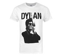 Bob Dylan Dylan Harmonica - Camiseta para Hombre, Color Blanco, Talla XL