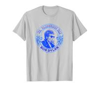 Bob Dylan Mr. Pandereta Oficial Camiseta, Hombre, Plata, XXL