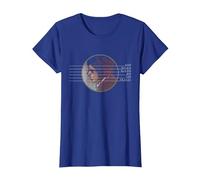 Bob Dylan - Sangre en Las Pistas Camiseta, Mujer, Azul Real, L