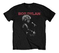 Bob Dylan Stage Blonde on Blonde Rock Oficial Camiseta para Hombre (Large)