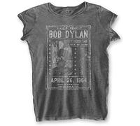 Bob Dylan Camiseta de manga corta Curry Hicks Cage Womens Charcoal Grey XL