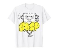 Bob Esponja Bling Diamante Oro Logo Hip Hop Rap Stencil Icono Camiseta