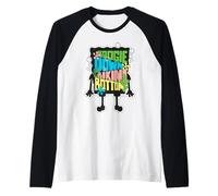 Bob Esponja Boogie Disco Bikini Bottom Épica LOL Dibujos Animados Retro Camiseta Manga Raglan