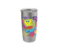 Bob Esponja nacidos para triturar! Vaso térmico de acero inoxidable de doble pared