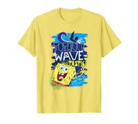 Bob Esponja Pantalones Cuadrados 90s Verano Surf Olas Divertidos Regalos Retro Camiseta