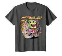 Bob Esponja Pantalones Cuadrados Bob Esponja Comic Bike Camiseta, Niños, Asfalto, 12 años