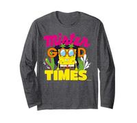 Bob Esponja Pantalones Cuadrados Good Times Party Animal 90s Classic Manga Larga