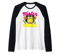 Bob Esponja Pantalones Cuadrados Good Times Party Animal Classic 90s Camiseta Manga Raglan