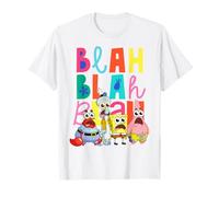 Bob Esponja Pantalones Cuadrados Patrick Crab Calamardo Blah Retro 90s Camiseta