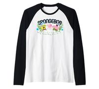 Bob Esponja Pantalones Cuadrados Patrick Friend Fun Day out Classic 90s Camiseta Manga Raglan