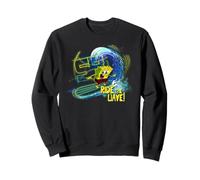 Bob Esponja Pantalones Cuadrados Ride The Wave Surfing Fun 90s Classic Sudadera