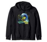 Bob Esponja Pantalones Cuadrados Ride The Wave Surfing Fun 90s Classic Sudadera con Capucha