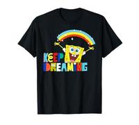 Bob Esponja Pantalones Cuadrados Soñando Positivo Vibes Diversión 90s Retro Camiseta
