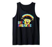 Bob Esponja Pantalones Cuadrados Soñando Positivo Vibes Diversión 90s Retro Camiseta sin Mangas