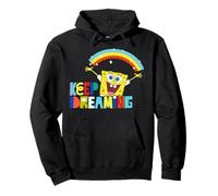 Bob Esponja Pantalones Cuadrados Soñando Positivo Vibes Diversión 90s Retro Sudadera con Capucha
