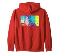 Bob Esponja Pantalones Cuadrados Verano Surf Playa Vacaciones Retro Diversión Sudadera con Capucha