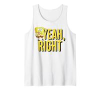 Bob Esponja Pantalones Cuadrados Yeah Right Cartoon TV Show 90s Classic Camiseta sin Mangas