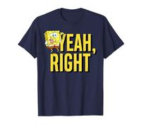 Bob Esponja Pantalones Cuadrados Yeah Right Cartoon TV Show Clásico 90 Camiseta