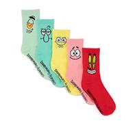 Bob Esponja Squarepants Calcetines 5 Pack Adultos Unisex caracteres Calzado