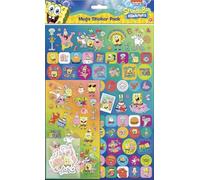 Bob Esponja SquarePants Mega Sticker Pack | Producto oficial | Tres tipos de calcomanías (alrededor de 120 pegatinas) | Reutilizables en superficies no porosas | Unisex | A partir de 3 años | Regalos,
