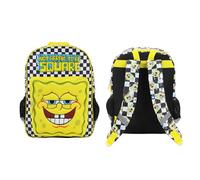 Bob Esponja SquarePants "Not Afraid To Be Square" - Mochila infantil de 16 pulgadas para la escuela y viajes