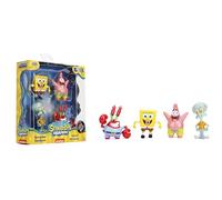 Bob Esponja Squarepants - Paquete de 4 figuras fundidas a presión, juguetes para niños y adultos de 2.5 pulgadas