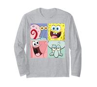 Bob Esponja Squarepants Personaje Collage Dibujos Animados Clásico 90s Manga Larga