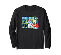 Bob Esponja Squarepants Pro Jet Ski Ride Retro 90s Sports LOL Manga Larga