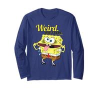 Bob Esponja Squarepants Retro Weird Pose Comic Vibes Classic Manga Larga