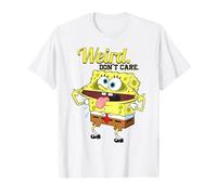 Bob Esponja Squarepants Strange Style Dont Care Retro Artwork Camiseta