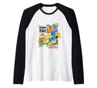 Bob Esponja Squarepants y Sus Amigos Superhéroes Camiseta Manga Raglan