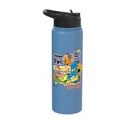 Bob Esponja Squarepants y sus amigos Superhéroes Stainless Steel Insulated Water Bottle