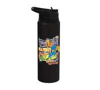 Bob Esponja Squarepants y sus amigos Superhéroes Stainless Steel Insulated Water Bottle