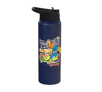 Bob Esponja Squarepants y sus amigos Superhéroes Stainless Steel Insulated Water Bottle