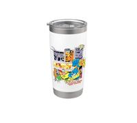 Bob Esponja Squarepants y sus amigos Superhéroes Vaso térmico de acero inoxidable de doble pared