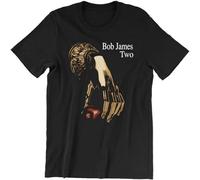 Bob James Two Album Cover Take Me To The Mardi Gras Hip Hop Unisex T-Shirt Printed tee Graphic Top Men Black Size L